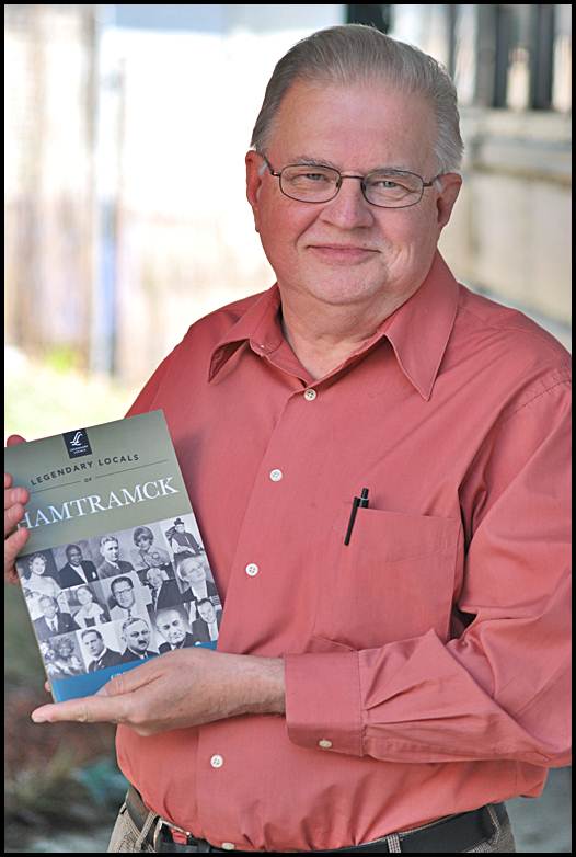 Hamtramck author Greg Kowalski poses with his latested book about Hamtramck: "Legendary Locals of Hamtramck."