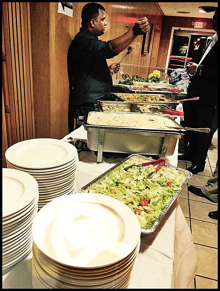 Shaker Sadeak, the owner of newly-opened Kabob House and Banquet on Conant, serves up a lunch buffet.