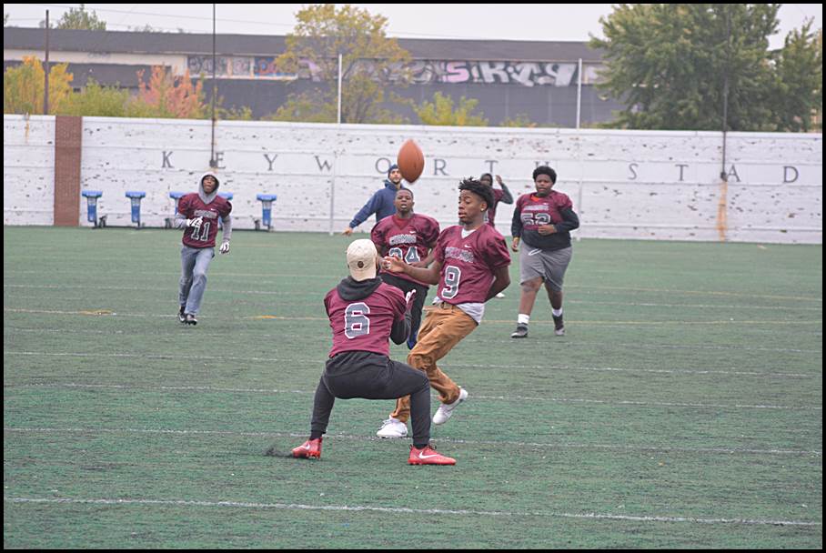 The Cosmos football team practices on Thursday for Friday’s big game. If the Cosmos win tonight’s game, they will qualify for state playoffs.